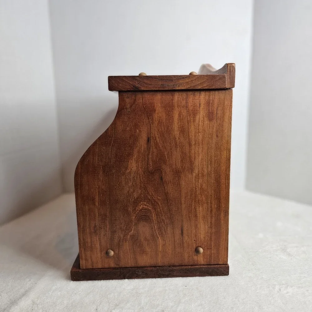 Vintage Handmade Bread Box With Cutting Board